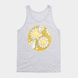 Golden Sunflowers Tank Top